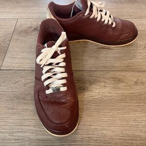 Nike Men's Shoes in Burgundy and White